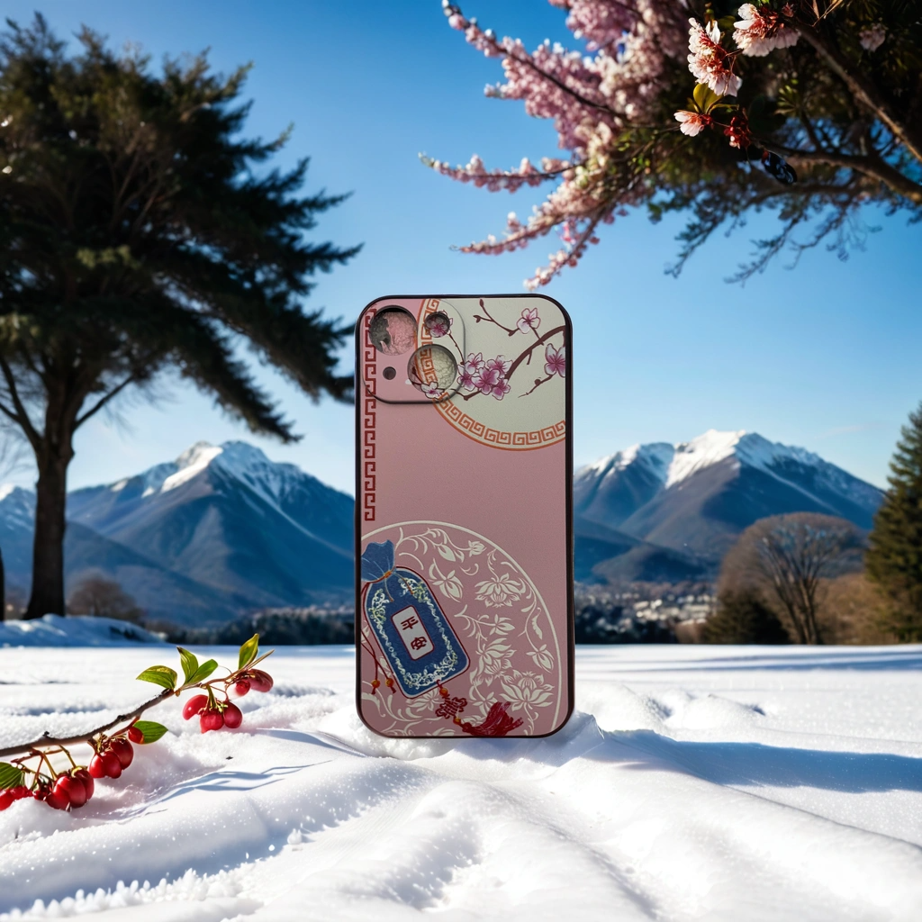 Elegant Cherry Blossom (Ping'an) iPhone Cases